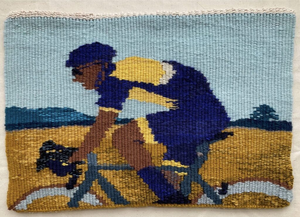 Woven tapestry at Berwick U3A